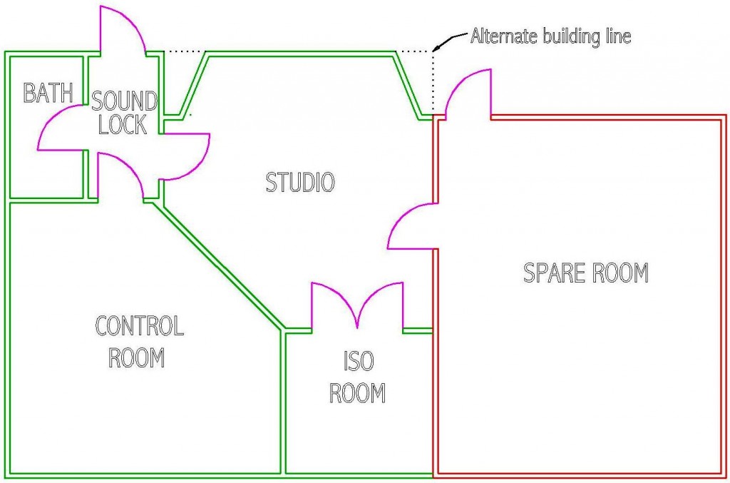 Floor Plan Concept Most Used For Recording Studios