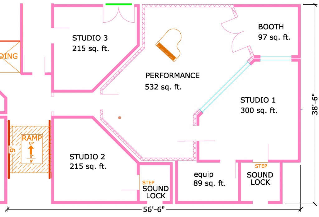 Floor Plan for Multiple Room Facility