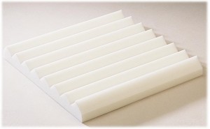 Linear Wedge Foam in White
