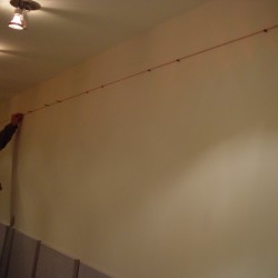 Fabric Panel Installation, Step 1 - String Level Guide