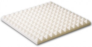 Pyramid Foam in White