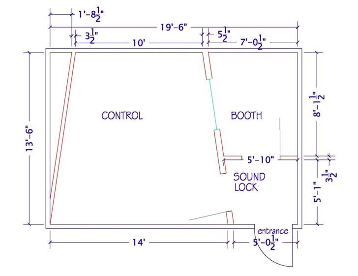 Room with Angled Walls