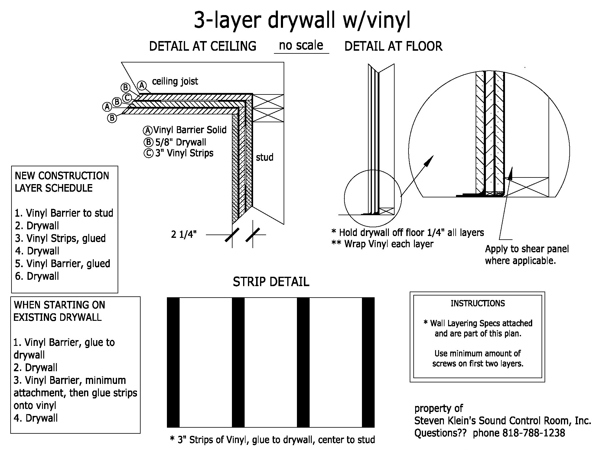 Wall Detail Chart 3 Layer